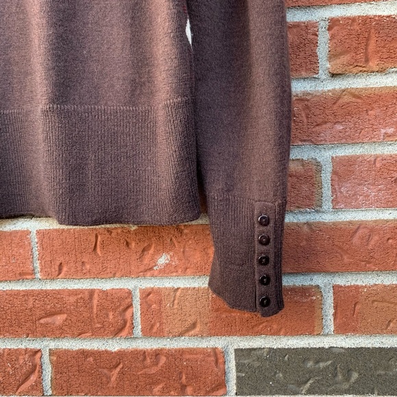 ❌SOLD❌ Italian 100% Merino Wool Scoop Neck Jacquard Dark Academia College Sweat… - Picture 9 of 10